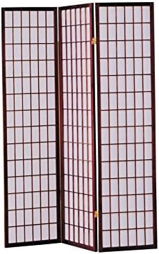 CME 02285 Naomi 3-Panel Wooden Screen, Natural Finish 3 CME 02285 Naomi 3-Panel Wooden Screen, Natural Finish - Image 3