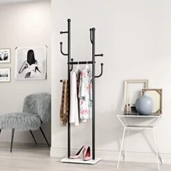 DOORXIFO Gold Coat Racks, Metal Coat Rack Freestanding With Hooks, Entryway Coat Rack Stand, Coat Racks With Marble Base, Coat Tree For Hanging Clothes, Hats, Bags -Safavieh Furniture 41gEOSGXT0L. AC