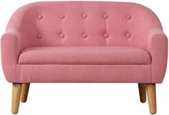 Koopo Kids Sofa,Linen Fabric 2-Seater Upholstered Couch,Perfect For Children Gift(30-Inch) (Pink) 19 Koopo Kids Sofa,Linen Fabric 2-Seater Upholstered Couch,Perfect For Children Gift(30-Inch) (Pink) -Safavieh Furniture 41gFJFFwvBL. AC