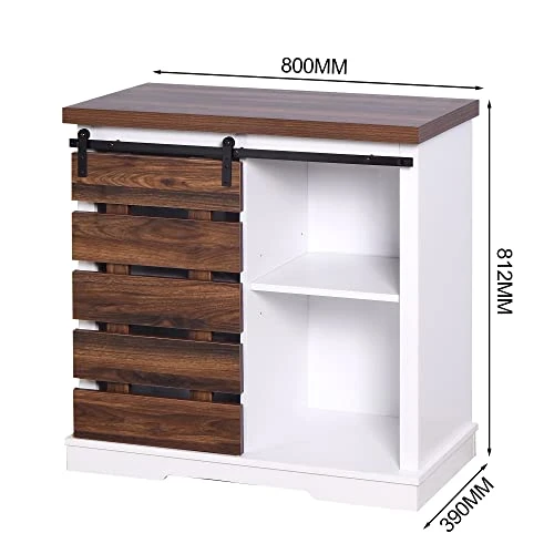 GENERIC White Sturdy Floor Cabinet Classic Rectangular Wood Finish Solid 2 GENERIC White Sturdy Floor Cabinet Classic Rectangular Wood Finish Solid - Image 2