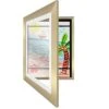 ROFISH Artwork Frame Childs Picture Storage Frame Kids Art Display For Wall Document Projects Storage Case Gifts For Children, Friends (Color : Gold)