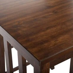 Safavieh Home Collection Ilana 3 Piece Pub Set, Chestnut And Black 8 Safavieh Home Collection Ilana 3 Piece Pub Set, Chestnut And Black -Safavieh Furniture 41glFYisABL