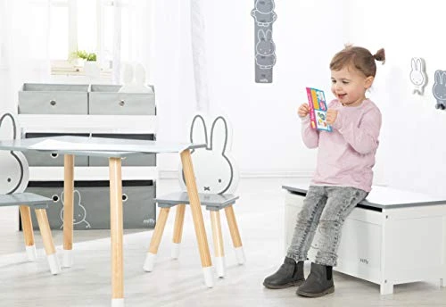 Roba Miffy® Play Shelf - Bunny Grey Children's Multi-Bin Toy Organizer, Shelf Storage Cabinet With 5 Fabric Boxes, Boys & Girls 6 Roba Miffy® Play Shelf - Bunny Grey Children's Multi-Bin Toy Organizer, Shelf Storage Cabinet With 5 Fabric Boxes, Boys & Girls - Image 6