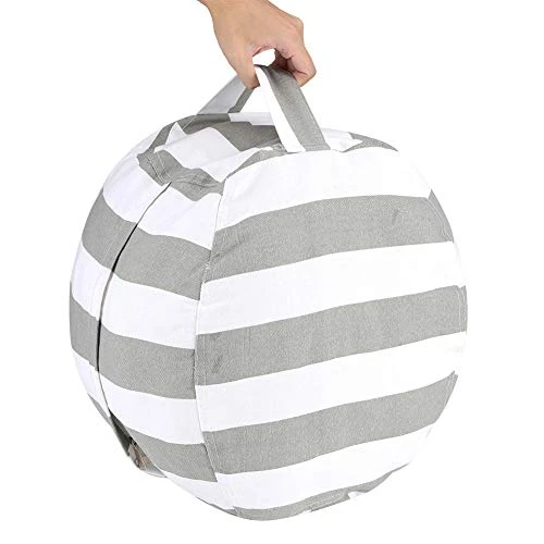 Aqur2020 Large Capacity Stuffed Storage Bag Large Capacity Kids Stuffed Toy Household Supplies Storage Bag Organizer Space Saver Bags (L Grey) 3 Aqur2020 Large Capacity Stuffed Storage Bag Large Capacity Kids Stuffed Toy Household Supplies Storage Bag Organizer Space Saver Bags (L Grey) - Image 3