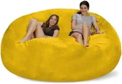 Chill Sack Bean Bag Chair: Giant 8' Memory Foam Furniture Bean Bag - Big Sofa With Soft Micro Fiber Cover - Olive 26 Chill Sack Bean Bag Chair: Giant 8' Memory Foam Furniture Bean Bag - Big Sofa With Soft Micro Fiber Cover - Olive -Safavieh Furniture 41gp87Dz pL. AC