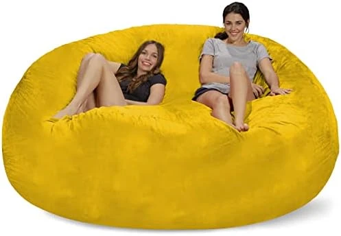 Chill Sack Bean Bag Chair: Giant 8' Memory Foam Furniture Bean Bag - Big Sofa With Soft Micro Fiber Cover - Olive 12 Chill Sack Bean Bag Chair: Giant 8' Memory Foam Furniture Bean Bag - Big Sofa With Soft Micro Fiber Cover - Olive - Image 12