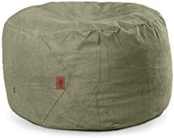 CordaRoy's Chenille Bean Bag Ottoman Footstool, 26" X 17", Charcoal -Safavieh Furniture 41gvha0ByPL. AC