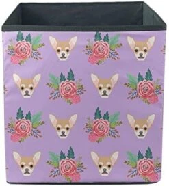 AFPANQZ Floral Chihuahua Large Sized Storage Baskets Collapsible Convenient Home Organizer Containers For Clothes Kids Toys Baby Clothing Nersury Hamper 13x13x13 Save Place Basket 29 AFPANQZ Floral Chihuahua Large Sized Storage Baskets Collapsible Convenient Home Organizer Containers For Clothes Kids Toys Baby Clothing Nersury Hamper 13x13x13 Save Place Basket -Safavieh Furniture 41hFWw 9ZpL. AC