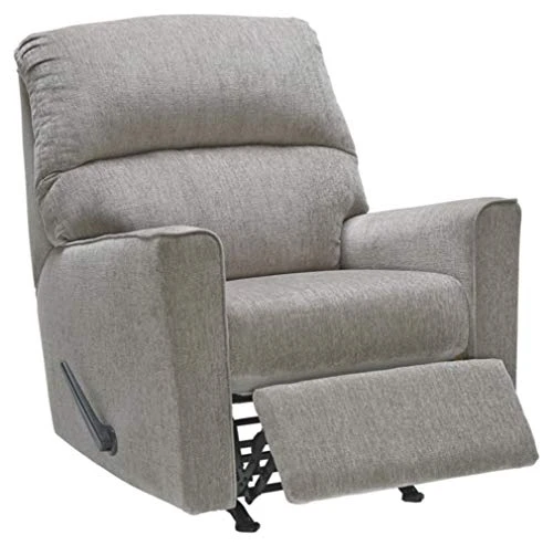 Signature Design By Ashley Altari Modern Nursery Manual Rocker Recliner, Light Gray 3 Signature Design By Ashley Altari Modern Nursery Manual Rocker Recliner, Light Gray - Image 3