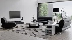 Zuri Modern Aspen White Microfiber Leather Sofa Set With Loveseat And Chair -Safavieh Furniture 41hJBVfk5L. AC