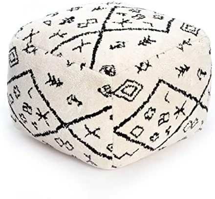 Anji Mountain Square Pouf , 22" X 22" X 17", Gray 14 Anji Mountain Square Pouf , 22" X 22" X 17", Gray - Image 14