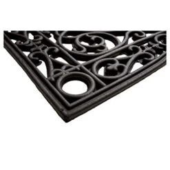 Calloway Mills 900222436 Gatsby Rubber Doormat 2' X 3' Black -Safavieh Furniture 41hTzBZIGAL