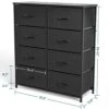 SMUG Dresser, Drawers Dresser For Bedroom Cabinet Organizers Wood Top Table Furniture With 8 Fabric Storage Drawers Chest Tower Unit, Chest Of Drawers For Closet, Living Room, Hallway, Porch