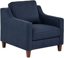 Amazon Brand – Stone & Beam Blaine Modern Upholstered Living Room Accent Chair, 32.3"W, Navy Blue -Safavieh Furniture 41i9vCqb6rL. AC