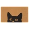 UINI Door Mat Outdoor Indoor Welcome Mats, Cute Cat Front Doormat, Non Slip Durable Entrance Rugs For Front Door, Inside Outside Entry, Porch, Resist Dirt, 17" X 30", Easy To Clean