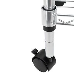 WEI WEI GLOBAL 4-Tier Standing Baker’s Racks, Kitchen Microwave Stand Metal Utility Storage Shelf With Wheels And Hooks -Safavieh Furniture 41j5EnlHbBL