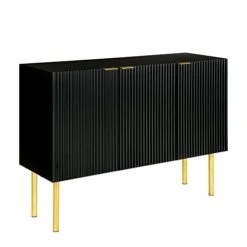 LUMISOL Modern Sideboard Storage Cabinet Buffet Table With 3 Doors, Accent Cabinet With Gold Metal Legs For Home Living Room 11 LUMISOL Modern Sideboard Storage Cabinet Buffet Table With 3 Doors, Accent Cabinet With Gold Metal Legs For Home Living Room -Safavieh Furniture 41jJPo6BlqL