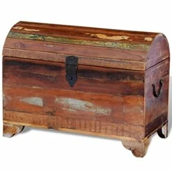 VIDAXL Reclaimed Solid Wood Storage Treasure Chest Handmade Vintage Antique Furniture