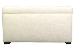 MJL Furniture Designs Angela Collection Button Tufted Upholstered Lift Top Medium Sized Bedroom Chest Storage Trunk, Belfast Series, Ivory -Safavieh Furniture 41jPNC7LkmL
