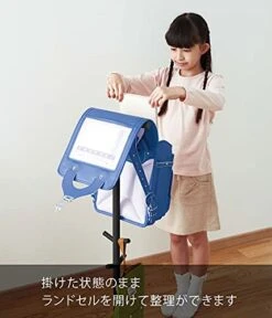 Yamazaki Industries 3495 School Bag Stand, Black, Approx. W 11.0 X D 11.0 X H 39.4 Inches (28 X 28 X 100 Cm), Smart School Bag, Storage, School Supplies Together -Safavieh Furniture 41jPbczjoML