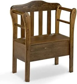 Peaceful Classics Bench With Storage - Small Wooden Storage Bench For Entryway, Hallway, Mudroom, Farmhouse, Bedroom, & Living Room, Amish Handmade Furniture Storage Organizer, Mocha -Safavieh Furniture 41jQE9zYQKL. AC