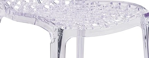 Flash Furniture Vision Series Transparent Stacking Side Chair 5 Flash Furniture Vision Series Transparent Stacking Side Chair - Image 5