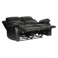 Lexicon Baluze Double Reclining Loveseat, Black -Safavieh Furniture 41jcKA3UWEL