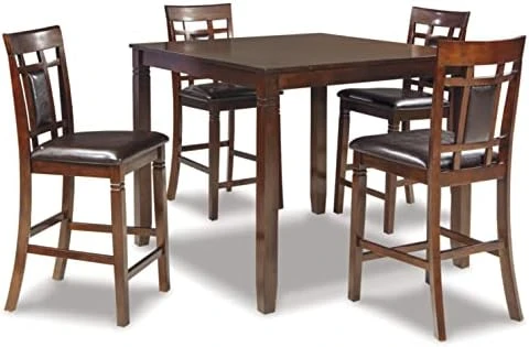 Signature Design By Ashley Bennox 5 Piece Counter Height Dining Set, Includes Table & 4 Barstools, Brown 6 Signature Design By Ashley Bennox 5 Piece Counter Height Dining Set, Includes Table & 4 Barstools, Brown - Image 6