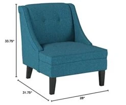 Signature Design By Ashley Clarinda Contemporary Tufted Wingback Accent Chair, Blue 11 Signature Design By Ashley Clarinda Contemporary Tufted Wingback Accent Chair, Blue -Safavieh Furniture 41jseBgnAOL