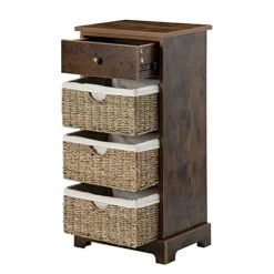 Lydia 4 - Drawer Accent Chest With Removable Woven Baskets 8 Lydia 4 - Drawer Accent Chest With Removable Woven Baskets -Safavieh Furniture 41k348CITOL