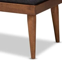 Baxton Studio Benches, One Size, Charcoal/Walnut -Safavieh Furniture 41k7Ynn4g5L