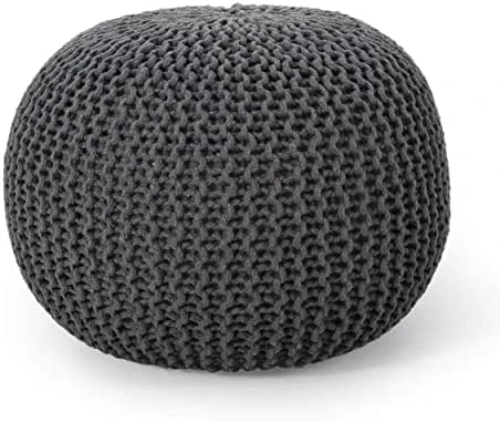 Christopher Knight Home Nahunta Pouf, Coral 10 Christopher Knight Home Nahunta Pouf, Coral - Image 10