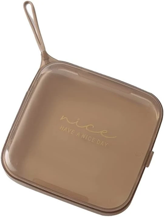 Transparent Square Mask Storage Box New Portable Household Dustproof Carry-on Children's Mask Temporary Storage Box Container 3 Transparent Square Mask Storage Box New Portable Household Dustproof Carry-on Children's Mask Temporary Storage Box Container - Image 3