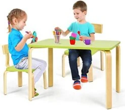 Costzon Kids Table And Chair Set, Wood Table And Chairs For Toddlers Reading, Arts, Crafts, Homework, Snack Time, 3 Piece Furniture For Playroom Home School Classroom, Childrens Table And Chair, Pink -Safavieh Furniture 41lFUUBVJgL. AC