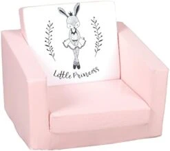 Delsit Toddler Chair & Kids Sofa - European Made Children's 2 In 1 Flip Open Foam Single Sofa, Toddler Fold Out Chair, Kids Couch, Comfy Flip Out Lounge (Gray With Stars) -Safavieh Furniture 41lGOSI7VeL. AC