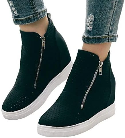 Gibobby Sneakers For Women Wide Width,Casual Slip On Lazy Shoes Breathable Hollow-Out Flat Loafers Wedge Shoes 7 Gibobby Sneakers For Women Wide Width,Casual Slip On Lazy Shoes Breathable Hollow-Out Flat Loafers Wedge Shoes - Image 7