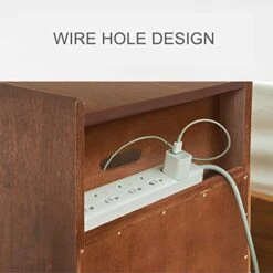 GPAIHOMRY Solid Wood Bedside Cabinet Modern Storage Nightstand With Upturning Cabinet Door Structure, For Living Room, Sofa Side, Bedroom Furniture (Color : Rattan Door Bedside Table) 13 GPAIHOMRY Solid Wood Bedside Cabinet Modern Storage Nightstand With Upturning Cabinet Door Structure, For Living Room, Sofa Side, Bedroom Furniture (Color : Rattan Door Bedside Table) -Safavieh Furniture 41lxytQqojL