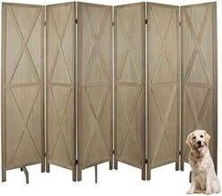 6 Panel Room Divider, Wood Room Divider Temporary Wall, Extra Wide Folding Room Dividers And Privacy Screens, Dividers For Bedroom Studio Apartment Dorm(White) -Safavieh Furniture 41mxrtLV5GL. AC