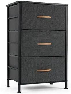 ROMOON Nightstand Chest With 3 Fabric Drawers, Bedside Furniture, Lightweight Accent Table, Storage Drawer Unit With Wood Top Fabric Bins For Bedroom, Hallway, Entryway, Closets,Nursery-Espresso 11 ROMOON Nightstand Chest With 3 Fabric Drawers, Bedside Furniture, Lightweight Accent Table, Storage Drawer Unit With Wood Top Fabric Bins For Bedroom, Hallway, Entryway, Closets,Nursery-Espresso -Safavieh Furniture 41nBh1grzZL. AC