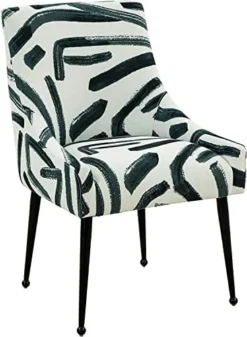 MEXIYA Irina Dining Chair Beige Easy Clean Velvet Upholstered Side Chair With Brushed Gold Leg -Safavieh Furniture 41nDIgHxRL. AC