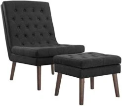 Modway Modify Tufted Modern Lounge Accent Chair And Ottoman Set In Beige -Safavieh Furniture 41nhqVS3vRL. AC