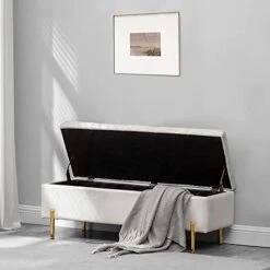 Apeaka Storage Bench Velvet Upholstered Tufted Settee Bench For Bedroom Living Room Entryway Rectangular Ottoman Bench Ivory 12 Apeaka Storage Bench Velvet Upholstered Tufted Settee Bench For Bedroom Living Room Entryway Rectangular Ottoman Bench Ivory -Safavieh Furniture 41nlxkKLPiL