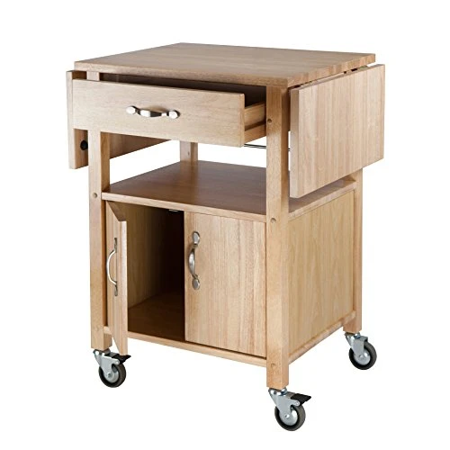 Winsome Wood Drop-Leaf Kitchen Cart 2 Winsome Wood Drop-Leaf Kitchen Cart - Image 2