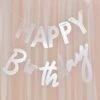 Ginger Ray 'Mix It Up' Clear And White Acrylic Happy Birthday Bunting-3m, MIX-520