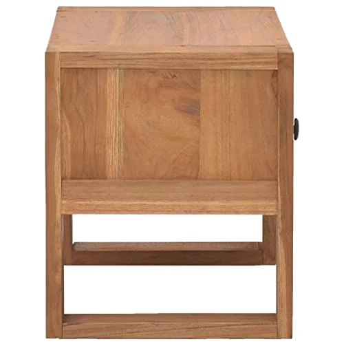 Wakects Side Cabinet, Telephone Stand Nightstand Table 50x30x35 Cm Solid Teak Wood For Living Room 3 Wakects Side Cabinet, Telephone Stand Nightstand Table 50x30x35 Cm Solid Teak Wood For Living Room - Image 3