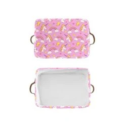 Dreamy Unicorns Rainbows Personalized Large Storage Box For Toy,Bathroom,Nursery,Home Kitchen Shelves,Custom Closet Decorative Storage Bins 1 Pack 17 Dreamy Unicorns Rainbows Personalized Large Storage Box For Toy,Bathroom,Nursery,Home Kitchen Shelves,Custom Closet Decorative Storage Bins 1 Pack -Safavieh Furniture 41oI0Yosp2L