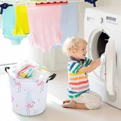 HoaMoya Collapsible Pink Flamingo And Pineapple Laundry Hamper Tropical Nursery Hamper Large Waterproof Clothes Toy Storage Basket Bin For Kids Boys Girls Bedroom Bathroom 11 HoaMoya Collapsible Pink Flamingo And Pineapple Laundry Hamper Tropical Nursery Hamper Large Waterproof Clothes Toy Storage Basket Bin For Kids Boys Girls Bedroom Bathroom -Safavieh Furniture 41oQR66JEsL