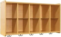 Tot Mate Wall Cubbie Storage (Shadow Elm Gray, Fully Assembled) -Safavieh Furniture 41oZ4d9XcnL. AC