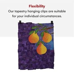 Classy Clamps Wooden Quilt Wall Hangers – 2 Large Clips (Black) And Screws For Wall Hangings - Tapestry Hangers / Quilt Hangers For Wall Hangings - Quilt Clips / Wall Clips For Hanging / Quilt Rack -Safavieh Furniture 41oZoXslLNL 1