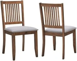 Duhome Wooden Dining Chairs Set Of 2, Farmhouse Kitchen Chairs With Backrest Dining Room Chairs Upholstered Seat Side Chairs For Living Room, White -Safavieh Furniture 41oah99yvvL. AC